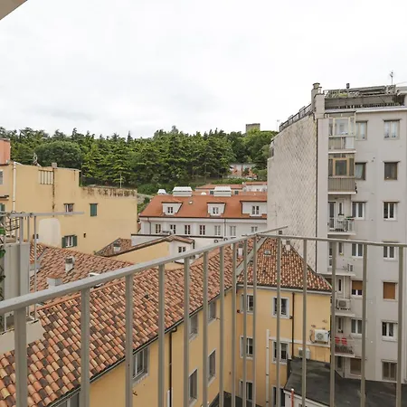 Corso Italia Con Balcone Nel Cuore Di Trieste